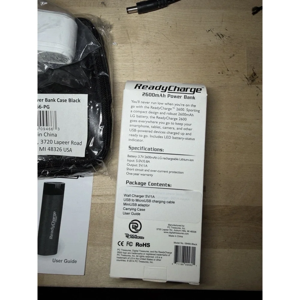 ReadyCharge 2600mAh Power Bank 2-Pack Portable Charger – New in Box